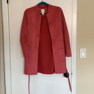 H&M Pink Suede Jacket